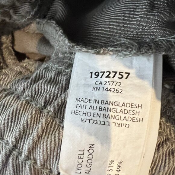 Dex Plus Women's NWT Super Light Sage Wash Elastic Waist Raw Edge Pants 1X - Picture 8 of 10